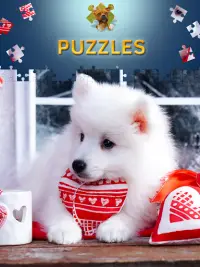 Puzzle schöne Hunde kostenlos Screen Shot 1