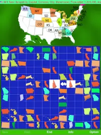Mapa Solitaire Free - USA Screen Shot 3