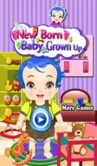 生まれたばかりの赤ちゃんの女の子のゲーム Screen Shot 0
