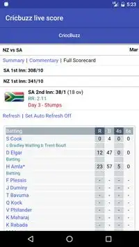 Live Cricket Score Screen Shot 3
