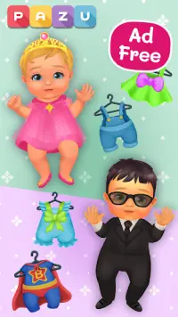 シックな赤ちゃん2-子供向けのドレスアップとベビーケアゲーム Screen Shot 2