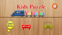 Kids Puzzle Vehicles Screen Shot 0