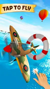 Airplane Pilot Flight Simulator 3D Jet Game Screen Shot 0