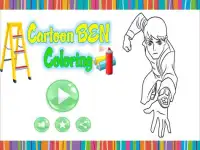 Cartoon Ben 10  - Free Coloring Book Screen Shot 3