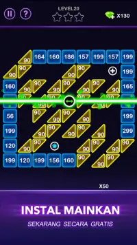 Bricks Block Crusher - Game arcade pemecah bola Screen Shot 2