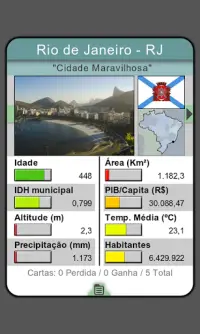 Top Cards - Cidades do Brasil Screen Shot 2