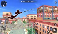 Spider Stickman Hero - Rope Gangster Crime Games Screen Shot 5