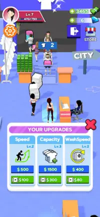 Laundry Tycoon - Business Sim Screen Shot 1