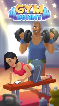 Gym Bunny - Idle clicker game Screen Shot 0