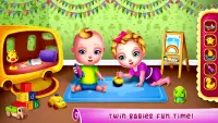 Pregnant Mom And Twin Baby Care Nursery Game Screen Shot 4