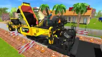 Straßenbau Sim, der schwere Maschinerie betreibt Screen Shot 1