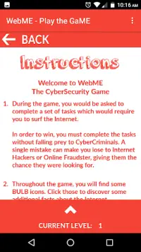 WebME - The CyberSecurity Game Screen Shot 1