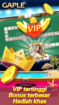 Gaple Domino qiuqiu 99 Remi  Capsa Poker Online Screen Shot 3