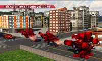 रोबोट कार ट्रांसफॉर्म रेल गाडी ट्रांसपोर्ट खेलों Screen Shot 4