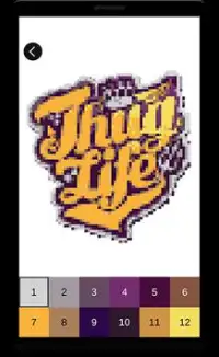 Thug Life Pixel Art: MLG Color By Number Memes Screen Shot 5