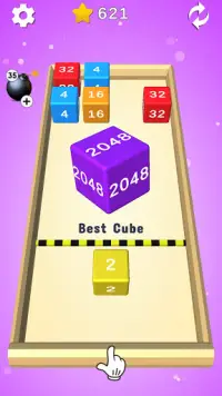 Smash Cube - 2048 Merge Puzzle Block 3D Screen Shot 2