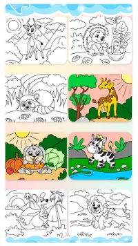 Disegni da colorare di animali Screen Shot 2