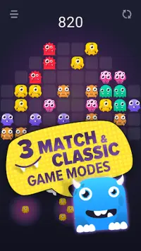 ブロックパズルモンスター Monster Busters Match 3 Block Puzzle Screen Shot 1