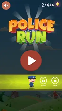Police Run - Endless Cop Runner 3D Block Hop Road Screen Shot 0