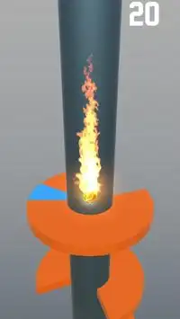 Cool the ball - Fiery Helix Screen Shot 1