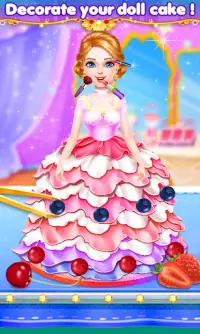 Wedding Doll Cake Decorating | Cooking Game Screen Shot 4