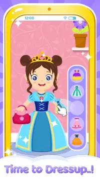 Baby princess phone game Screen Shot 1