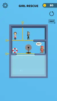 Pin rescue - 핀 탈출 퍼즐 게임 Screen Shot 0