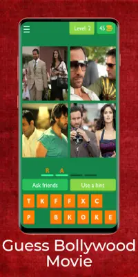 Movie Quiz🎬Guess Bollywood movie🍿Film Quiz Game Screen Shot 1