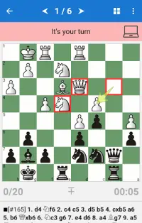 Шахматная тактика в Волжском гамбите Screen Shot 1