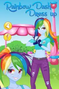 Rainbow Dash Dress up Screen Shot 2