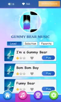 Gummy Bear Piano Magic Tiles Screen Shot 0