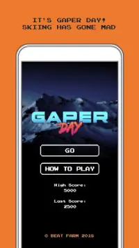 Gaper Day – Ski Crash Arcade Screen Shot 0