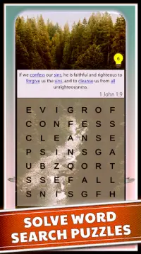 Word Search Bible Puzzle Games Screen Shot 2