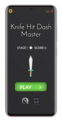Knife Hit Dash Master: A Knife Shooting Game Screen Shot 2