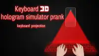 Hologram 3D keyboard simulated Screen Shot 0