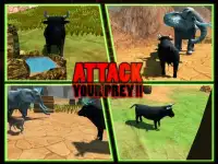 Angry Bull Fighting Game - Jungle Adventures 🐂 Screen Shot 8