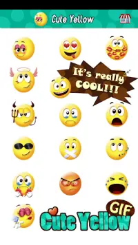 Cute Smiley Gif Emoji Sticker Screen Shot 2