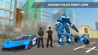 سيارة شرطة روبوت الناقل Screen Shot 2
