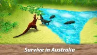 Kangaroo Family Simulator - hop para a Austrália! Screen Shot 5