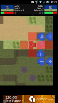 Tactical land : Turn-based strategy war game Screen Shot 1