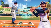 Baseball Clash: game tg thực Screen Shot 0