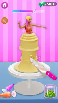 Icing on Doll Cake maker Game Screen Shot 0