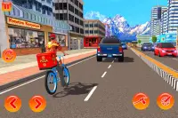 BMX Bicycle Pizza Delivery Boy Screen Shot 3
