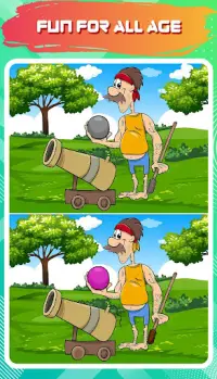 Find The Differences Game -  Cartoon Game Screen Shot 4