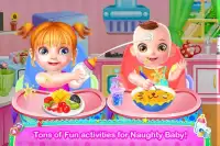melhor babá Diversão - gêmeos Cuidado jogos Screen Shot 3