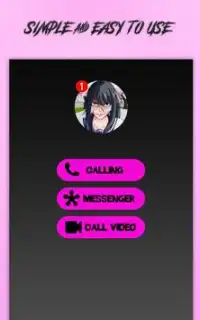 Ayano Aishi Video Call Simulator Screen Shot 0
