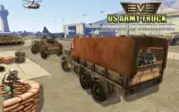 شاحنة الجيش الأمريكي الشحن محاكاة 3D Screen Shot 8