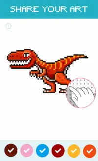 Pixel Art Animal Color By Number Screen Shot 4
