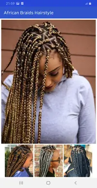 Tresses africaines coiffure 2021 😍 - hors ligne Screen Shot 3