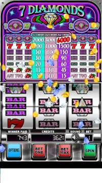 Seven Diamonds Deluxe Slot Machine Screen Shot 1